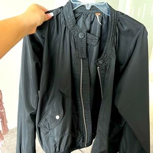 Black bomber jacket